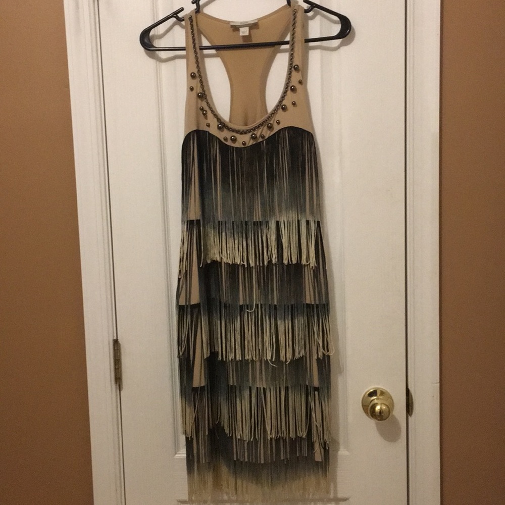 Racer Back Fringed dress